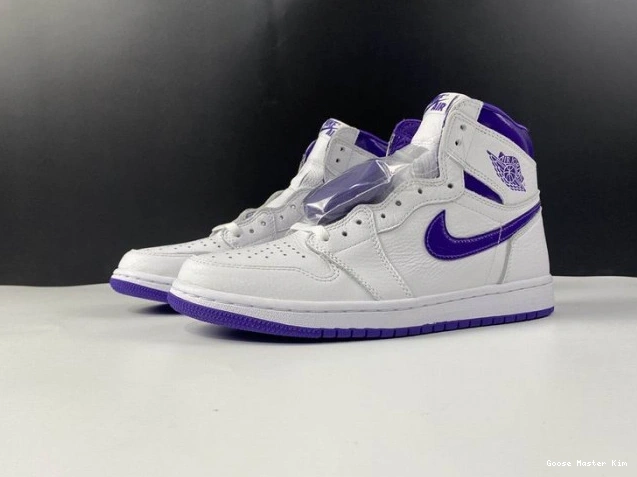 JORDAN HIGH PURPLE RETRO 1 COURT AIR CD0461-151 0806